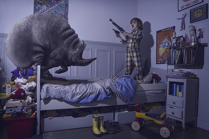 Bedroom monsters photo series